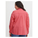 Ružová dámska džínsová košeľová bunda Fransa