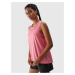 Women's sports top made of recycled 4F materials - coral