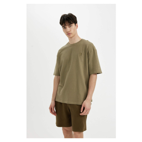 DEFACTO Oversize Fit Crew Neck Printed T-Shirt