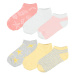 NAME IT Ponožky 'Fairy'  žltá / sivá melírovaná / svetločervená / biela