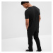 Tričko GAP Micro Logo Vee Neck Tee True Black V2 2