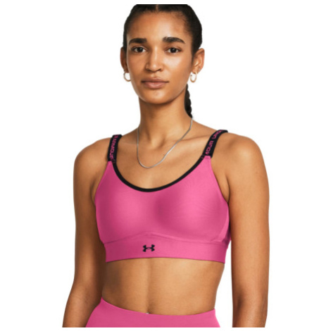 Dámska tréningová športová podprsenka UNDER ARMOUR UA Infinity Mid Bra-PNK