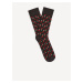 Čierne pánske vzorované ponožky Celio Gisopiment