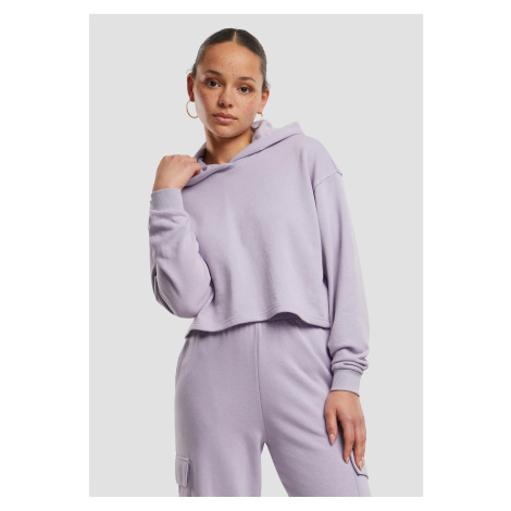 Women's Oversized Hoodie Light Terry - Purple