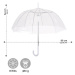 PERLETTI Automatický dáždnik BASIC Transparent, 12063