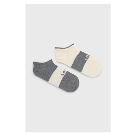 Ponožky Levi's (2-pak) šedá farba Levi´s