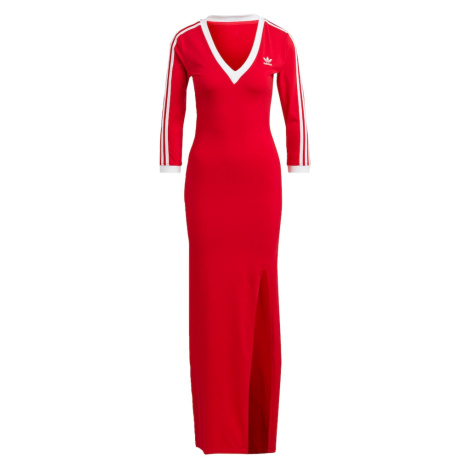 ADIDAS ORIGINALS Šaty 'Adicolor Classics'  červená / biela