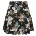 Ladies Viscose Mini Skirt Black Tropical