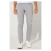 AC&Co / Altınyıldız Classics Men's Gray 360 Degree All Direction Stretch Slim Fit Slim Fit Diago