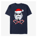 Queens Star Wars: Classic - Santa Trooper Unisex T-Shirt Navy Blue