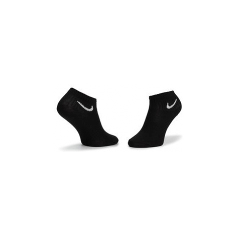 Nike Súprava 3 párov kotníkových ponožiek unisex SX7677 010 Čierna