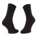 Tommy Hilfiger Súprava 2 párov vysokých dámskych ponožiek 100001493 Čierna