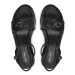 Calvin Klein Espadrilky Wedge Sandal 50 Relock Lth HW0HW01963 Čierna