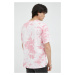 Bavlnené tričko Levi's ružová farba, vzorované