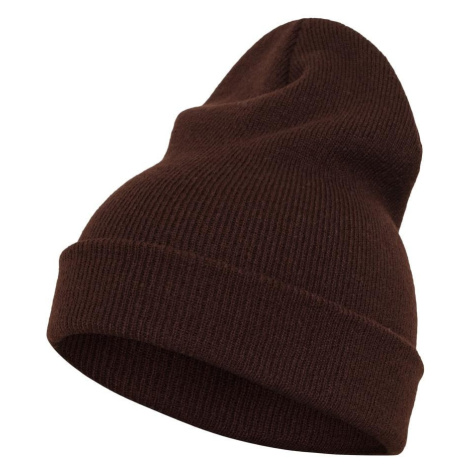 Long heavyweight cap of brown color