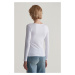 TRIČKO GANT SLIM COT/ELA LS SCOOP NECK TOP WHITE