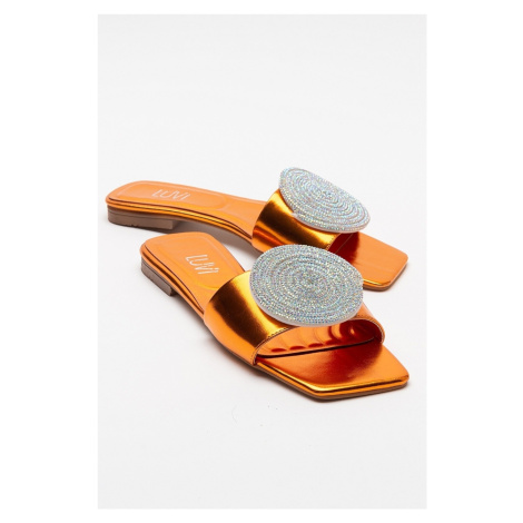 LuviShoes KLAP Orange Stone Women's Slippers