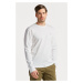 TRIČKO GANT D1. SLIM MERC JERSEY LS T-SHIRT WHITE