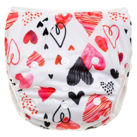 T-TOMI Diaper Swimwear Hearts prateľné plienkové plavky 5-12 kg