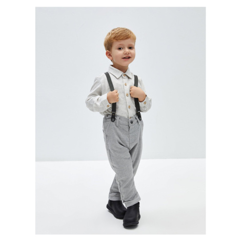 LC Waikiki Basic Baby Boy Pants and Suspenders 2-Piece Set