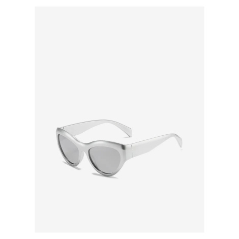 Strieborné unisex športové slnečné okuliare VeyRey Gimphrailius