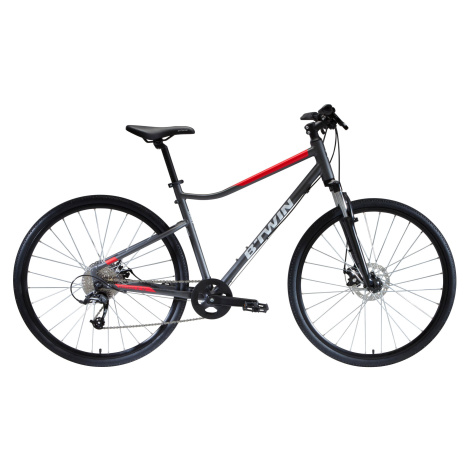 Trekingový bicykel 500 sivo-červený
