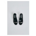Sandále Karl Lagerfeld Peep Toe Sling Čierna