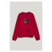 Mikina Karl Lagerfeld Jeans Klj Regular Logo Sweat Jester Red