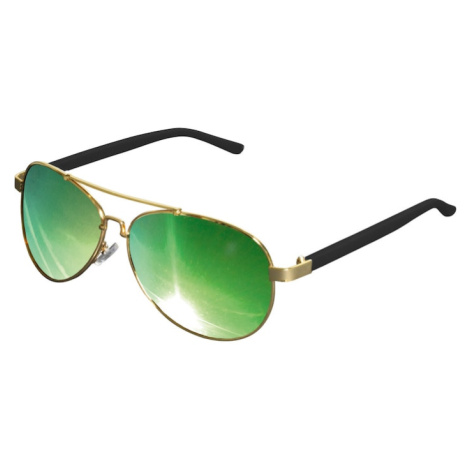 MSTRDS Slnečné okuliare  zlatá / zelená / čierna