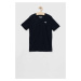Detské tričko Abercrombie & Fitch tmavomodrá farba, jednofarebný
