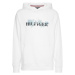 Tommy Hilfiger Mikina - PALM FLORAL EMBRO CASUAL HOODY biela