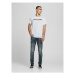 Jack&Jones Tričko Corp Logo 12137126 Biela Slim Fit