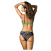 ZELENÉ BIKINY SO VZOROVANÝM SPODKOM SAMANTHA BRIGHT GREEN M-407 (1)