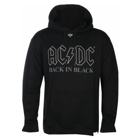 mikina s kapucňou DIAMOND AC-DC Back In Black Čierna Diamond Supply Co.