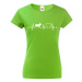 Dámské tričko pre milovníkov psov s potlačou Čivavy - skvelý darček