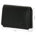 Double-D dámska kožená peňaženka Fh-séria - čierna
