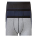 LIVERGY® Pánske boxerky, 3 kusy (čierna/námornícka modrá/sivá)
