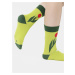 Svetlozelené dámske kvetované ponožky Fusakle Tulipán