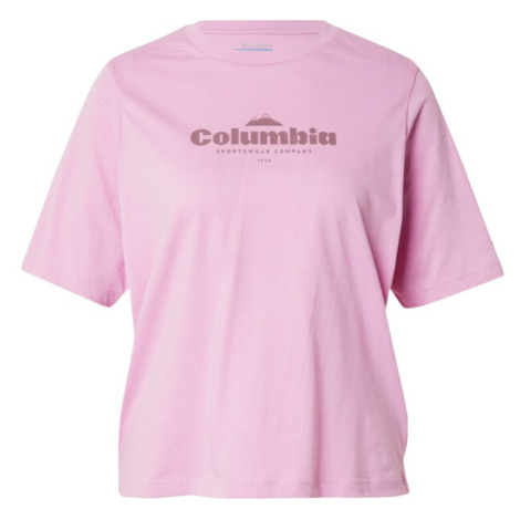 COLUMBIA Funkčné tričko 'North Cascades'  fialová / čierna