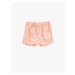 Koton Floral Shorts with Pocket. Elastic Waist.