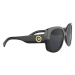 Slnečné okuliare Versace 0VE4387 dámske, čierna farba