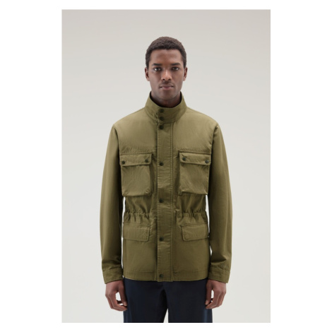 Bunda Woolrich Cotton Linen Field Jacket Lake Olive