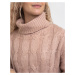 Native Youth The Kate Cable Knit Dusty Pink