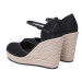 Calvin Klein Jeans Espadrilky Wedge Sandal Close Toe Ess YW0YW01194 Čierna