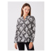 LC Waikiki Loose Collar Patterned Long Sleeve Women's Blouse