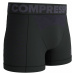 Compressport Seamless Boxer M Black/Grey Bežecká spodná bielizeň