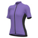 ALÉ Cyklistický dres s krátkym rukávom - SOLID COLOR BLOCK - fialová