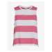 Pink-White Striped Tank Top Noisy May Hanna - Women
