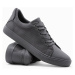 Ombre BASIC men's shoes sneakers in combined materials - gray