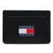 Tommy Jeans Puzdro na kreditné karty Tjm Heritage Leather Cc Holder AM0AM12085 Čierna